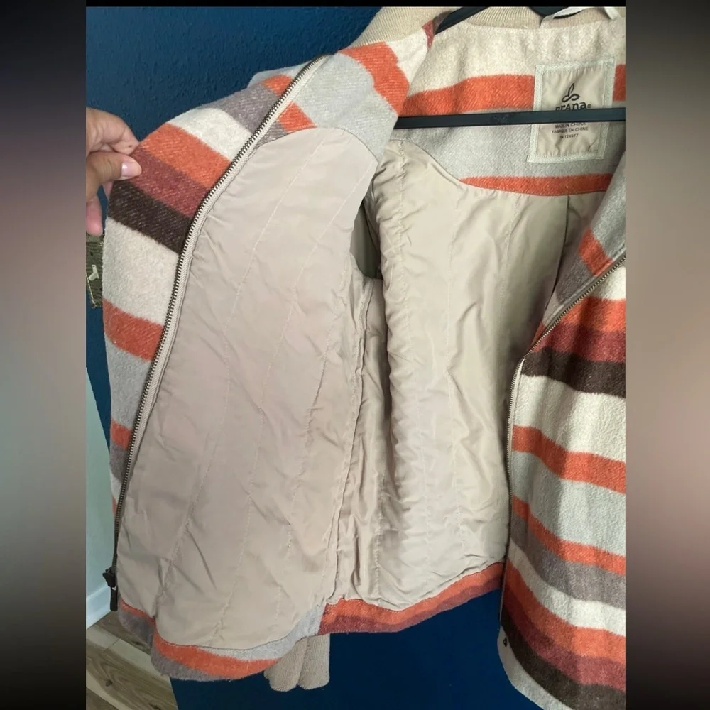 Women's PRANA Wool Blend Casual COAT Lily Jacket - Picture 4 of 7